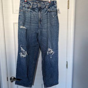 NWT Old Navy Size 16 Petite High-Waisted OG Loose Jeans